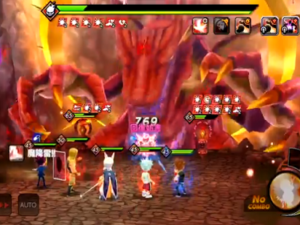 ジャンプヒーロー大戦の画面表示