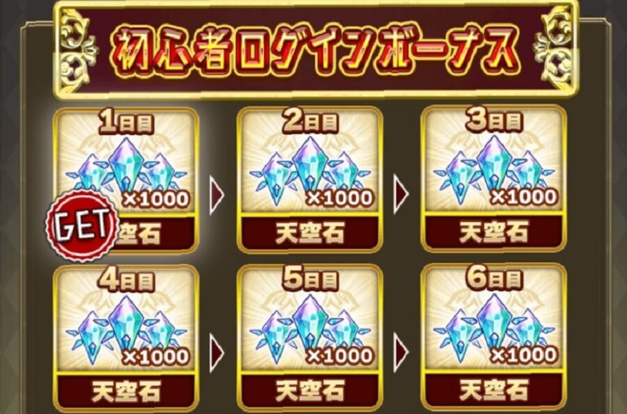 ログインボーナス